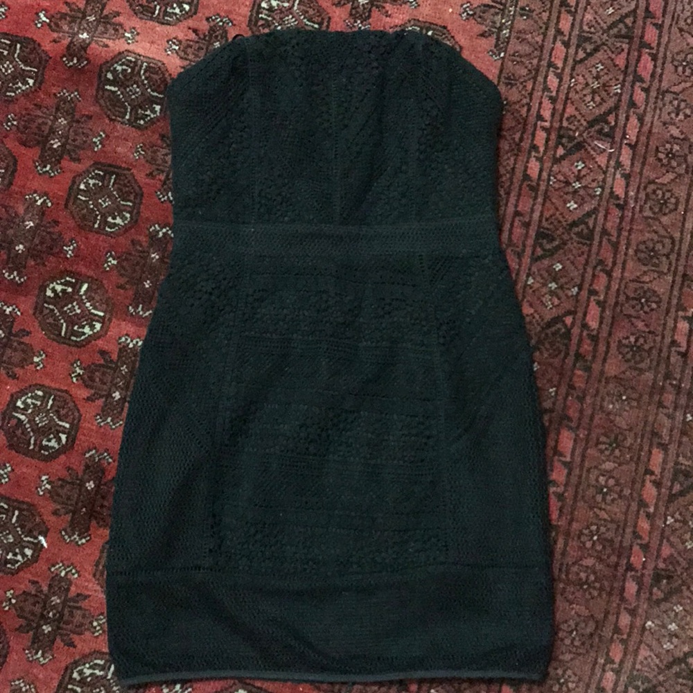 UO Black strapless dress